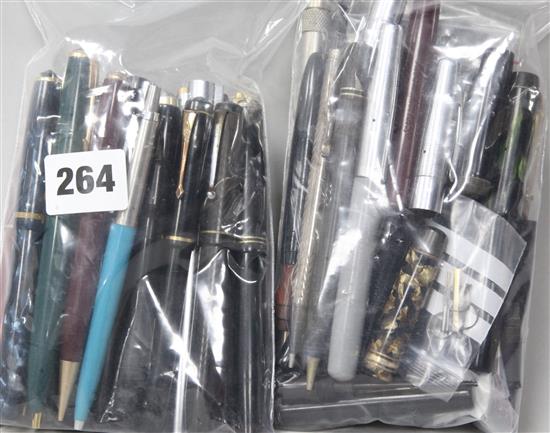 A quantity of pens